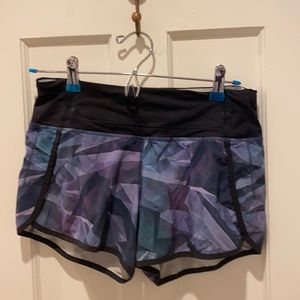 Purple kaleidoscope lululemon shorts